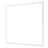 HOFTRONIC - LED Panel 62x62 4000K Weiß LED Deckenleuchte eckig 36W 4500 Lumen (125lm/W) Flimmerfrei Ultra Bright Rasterleuchte für Werkstatt, Bureau, Wohnzimmer und Hal. 5 Jahre G