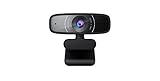 ASUS Webcam C3 Full HD USB-Kamera (1080p-Auflösung, 30 FPS, Beamforming-Mikrofon, 360° Drehmechanismus, kompatibel mit Skype, Teams und Zoom)