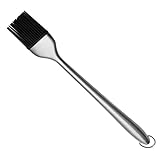 perfk Hochwertige Grillbürsten Silikonöl Basting Brush Edelstahl Griff - L