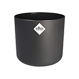 Elho B.for Soft Rund 35 - Blumentopf für Innen - Ø 34.5 x H 32.3 cm - Schwarz/