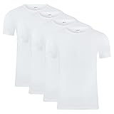 SES Herren Unterhemd 4er Pack Kurzarm Shirt Feinripp aus 100% Baumwolle (L)