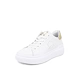 X26-6 Sportschuhe mit Plateau, bequem, lässig, leicht, Platform, weich, für Damen, X26 8 Gold, 38 EU