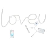 Garosa LOVEU LED Neonlicht Wand USB/Batteriebetriebenes Kunstdekor für Hochzeit Bar Party Dekoration(#4)