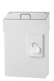 All Care 8255 MediQo-line Hygiene-Abfallbehälter + Hygienebeutelhalter, 10 Liter, Weiß