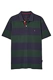 Joules Herren Filbert Polohemd, Grün Marineblau gestreift, M