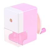 HEYXI Manueller Anspitzer Tragbarer Cartoon-Bleistiftspitzer Langlebiger Mini-Bleistiftspitzer Ausgezeichnetes Geschenk für Kinder-S