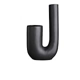 CHENLIAN Statue Dekoration Skulptur Home Dekoration Nordic Ins Kreative U-Förmige Keramikkunst Getrocknete Blumenvase Moderne Minimalistische Kreativität Ornamente Kunsthandwerk