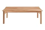 SAM 2-Sitzer Gartenbank Siria, Teakholz massiv, Holzbank ohne Rückenlehne, Tennisbank 120 x 47,5 cm, pflegeleichtes Massivholz, Bank geeignet für Garten, Balkon, Terrasse oder Winterg