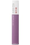 Maybelline New York Super Stay Matte Ink Lippenstift Nr. 100 Philosoph, flüssiger Lippenstift, langanhaltend, mattes F