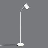 YI0877CHANG Stehlampe Stehleuchte mit flexiblen Schwanenhals Augenschutz Wohnzimmer Schlafzimmer Bürowaage Dorfte Vertikale Leselampe (weiß) Standleuchte (Size : Not dimmable)