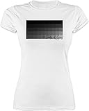 Sprüche Statement mit Spruch - 50 Shades of Grey 50 Grauabstufungen - S - Weiß - Tshirt Nerd Damen weiß - L191 - Tailliertes Tshirt für Damen und Frauen T-S