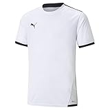 PUMA unisex-child Shirt, Puma White-Puma Black, 152