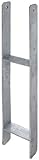 GAH-Alberts 208431 H-Pfostenträger | feuerverzinkt | lichte Breite 71 - 161 mm | Gesamthöhe 600 - 800 mm | Materialstärke 4 - 8 mm | lichte Breite 141 mm | Gesamthöhe 800 mm | Materialstärke 6