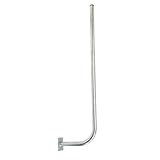PremiumX 30cm Wandhalter 120cm Mast mit Zahnschellen Stahl verzinkt SAT Antenne Wandhalterung Wand Montage Halter Wandabstand 30 cm Ø 38mm Balk