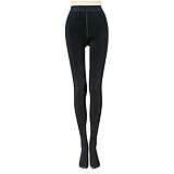 yiouyisheng Strumpfhosen Damen Winter Plüschstrümpfe Warm Fleece Pantyhose Thermo Strumpfhose für Damen, Gefüttert Leggings Thermoleggings Fleece Pantyhose Thermo-Strump