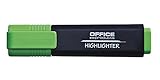 OFFICER PRODUCTS PRODUCTS Textmarker Leuchtend 10er Pack Farbe: Grün/Highlighter Textliner Die Ungiftige Tinte, Keilspitze Leuchtfarben Hohe Qualität/Strichstärke 1-5mm, 17055211-02