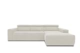 DOMO collection Brandon Ecksofa, Sofa mit Rückenfunktion in L-Form, Polsterecke, Eckgarnitur, beige, 288 x 228 x 80