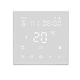 Beok WiFi Heizthermostat, Tuya Smart Thermostate Heizungsthermostat Raumthermostat Intelligente Wandthermostat für elektrische Fußbodenheizung Kompatibel Alexa Google 16A TGW607WIFI