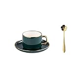 HNHYNSY Retro Kaffeetassen Keramik 8.4 Oz Kaffeetasse Nachmittag Blume Tee Becher Scheibe Kaffee Tee Set 240ml Wasser Tasse Home Retro-Becher (Color : 1PC)