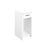 Vicco PC-Schrank Beistellschrank Computerschrank Odin Schublade PC-Fach (White)