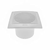 Elektrischer Lüfter - Ø100 mm / 10 cm / 4 Zoll mit Timer, Feuchtigkeitssensor - Für den Innenbereich. Stiller Badezimmerventilator - Wand- und Deckenhalterung