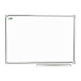 D.RECT Whiteboard Magnetisch mit Aluminiumleisten | Magnettafel Trocken Abwischbar | Weiße Tafel für Büro | Schreibtafel 60 x 45 cm (B x H)