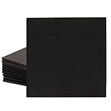 7 mm EVA-Schaumstoffplatten, 10 Stück Schaumstoff-Zuschnitte zum Basteln, für Modellbau, Cosplay-Kostüme, Schwarz, Je 24,4 x 24,4