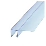 Overhil1s Duschtürdichtung, H/f/u/h-Form Dusche-Siegel-Dichtungsstreifen PVC-Bad-Duschschirm-Türdichtungsstreifen 6/8/10 / 12mm Dichtungsspaltfenster-Tür-Dichtungsrip