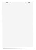 1x Flipchartblock, Weiss Blanco, Block mit 20 Blatt 69x99 cm, 6 fach Lochung, perforiert, für Flip
