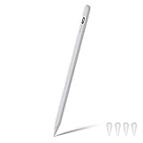 Stylus Stift für iPad Stift mit Palm Rejection Magnetisch Hochpräziser Stift mit Kippfunktion Active Pencil Kompatibel mit iPad Mini 6/5, iPad 9/8/7/6, iPad Air 4/3 ,iPad Pro 12.9''/11''-W