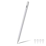 Stylus Stift für iPad Stift mit Palm Rejection Magnetisch Hochpräziser Stift mit Kippfunktion Active Pencil Kompatibel mit iPad Mini 6/5, iPad 9/8/7/6, iPad Air 4/3 ,iPad Pro 12.9''/11''-W