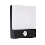 JNWEIYU Außendekoration Wandleuchten Außenwandleuchten mit Bewegungssensor 1 8W LED.Wandleuchte wasserdicht IP65.Moderne Beleuchtung von Aluminiumwandmännchen (Color : Neutral)