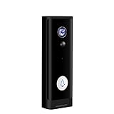 108. 0p HD. Video-Türklingel-Kamera WiFi-WLAN-Türklingel Smart Home Türklingel-Kamera Im Freien Mini-Video-Intercom-Zwei-Wege-Audio (Color : Black)