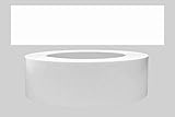 Mprofi MT® (5m rolle) Kantenumleimer-Melaminkantenumleimer-Umleimer mit Schmelzkleber-Bügelkante für Regalbrett-Möbelbauplatte-Umleimer zum Aufbügeln-WEISS Glatt Matt 45mm 099/45/5