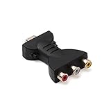 BAIRU HD-Video-Box 720 x 1080, HDMI-Konverter, kompatibel mit RCA Av/RGB/RC, HDMI-Ausgang, kompatibel mit 3 Cinch-Cinch-Steck