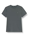 Tommy Hilfiger Jungen ESSENTIAL COTTON TEE S/S T-Shirt, Grüner Schiefer, 8 J