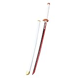 NYDCTHOM Sword Valley Japanisches Holz-Anime-Samurai-Schwert-Cosplay, Demon Slayer-Schwert 104 cm-Holzschwert--Tanj