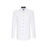 Seidensticker Herren Business Hemd Regular Fit Businesshemd, Weiß (Weiß 01), (Herstellergröße: 45)