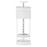 Kaffeepresse 480ml French Press, Kaffeemaschine Doppelwandige Glas-Kaffeepresse & Teebereiter mit hitzebeständiger Borosilikatglas French Press,geneig