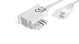 COXBOX 10 m DSL Kabel Fritzbox, Speedport, Easybox - TAE Kabel RJ45 weiß - VDSL ADSL WLAN Router-Kabel mit Twisted Pair für eine zuverlässige Verbindung