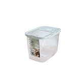 YEK Vorratsbehälter für Lebensmittel Kunststoff-Reis Container Grains Spender Reis Eimer Trockenfutter Aufbewahrungsbehälter für Küche Lagerung von Getreide 22. 9X32.9X25.3CM Frischhalteb