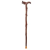BAIYAN Massivholz-Spazierstock, Mahagoniarmhahn Alter Mann Spazierstock Massivholz rutschfeste Lichtrohr (Höhe: 92 cm)
