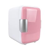 ELAUK Elektrische Kühlbox, Autokühlschrank, tragbar, 4 l, Auto-Gefrierschrank, Kühlschrank, Auto, 12 V, Kühler, Heizung, universelle Fahrzeugteile (Farbbezeichnung: Rosa)