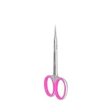 Neue Stalks Schere mit gebogener Spitze an Haken, Hutschere, Staleks SMART 41/3, mit Anti-Rutsch-Befestigung aus Silikon, Rosa, extrem scharf, hohe Q