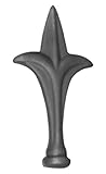MetallWeb® Zaunspitze 15er-Pack, Schmiedeeisen, Ansatz Ø 20 mm, 60 x 110