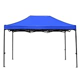 UFFD Carport, Hochleistungs-Auto-Baldachin-Stahlkabel for schneebedeckte, regnerische sonnige Tage, rostbeständiges verzinktes Stahl-Framework-Autozelt (Color : Blue, Size : 2.9mX1.9m)