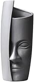 FWEOOFN Nordic Face Art Vase Keramik Blumenarrangement Vase Kreative Menschliches Gesicht Blumentopf Für Home Office Decor Geschenk Künstliche Blumenvasen-G