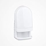 Trango 11-038 LED Sensor Nachtlicht in Weiß mit Automatikfunktion I direkt 230V I mit Bewegungssensor I Sicherheitslicht I Steckdose I Lampe I Wandlampe I Orientierungslicht I Einschlafhilfe I 3000K warmweiß