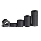 50 Stück Innendurchmesser ID 3 4 5 6 8 mm Schwarz Weiß ABS Nylon ohne Gewinde Abstandshalter Hohle Distanzscheibe M3 M4 M5 M6 M8 Schrauben Bolzen-M6 ID6,2 mm AD11 mm, Länge 6 mm, schw