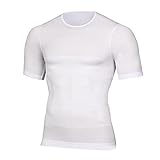 zhaoying Herren Body Shaper Slimming Vest T-Shirt Elastisch Slim Shapewear Kompression Unterhemden Bauchkontrolle Taille T